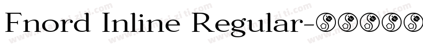 Fnord Inline Regular字体转换